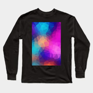 Multicolour Prismatic Pattern Lightweig Long Sleeve T-Shirt